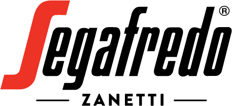 Logo of segafredo zanetti featuring stylized red and black text.