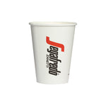 Load image into Gallery viewer, Segafredo Branded Paper Cups For Hot Beverages with &quot;Segafredo Zanetti&quot; logo, designed for hot beverages, on a white background.
