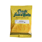 Load image into Gallery viewer, A yellow packet of Chock full o’Nuts® Original Medium Roast coffee with the slogan &quot;New York&#39;s Coffee Since 1932&quot; and a city skyline design on the bottom, featuring ground coffee made from 100% premium coffee beans.
