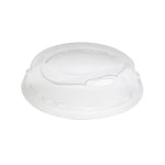 Load image into Gallery viewer, A clear plastic lid with a small drinking hole, reminiscent of a clear dome lid, designed for covering beverage cups: Beverage Lids by Segafredo Zanetti.
