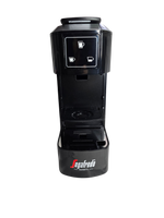 Load image into Gallery viewer, A black Segafredo Zanetti® Contracted Sky Extra Espresso Capsule Machine, viewed from the front, featuring two drink size selection buttons.

