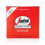 Load image into Gallery viewer, A box of Segafredo Zanetti Caffe Espresso Single-Serve Cartridges, with red packaging and white text, designed for espresso machines.
