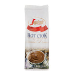 Load image into Gallery viewer, A 1 kg package of Segafredo Zanetti Hot Ciok (Hot Chocolate) mix displayed upright with a picture of a cup of prepared hot cocoa, boasting high cocoa butter content.
